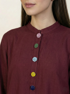 Solid Linen 2 piece Suit Maroon
