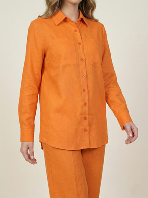 Irish Linen Co-ord Set Orange