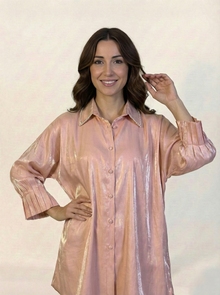 Silk Co-ord Set Tea Pink