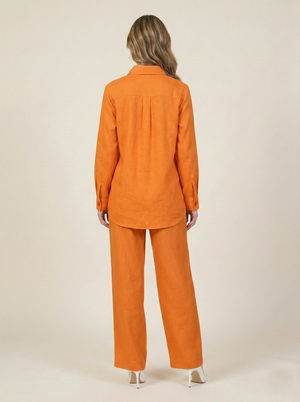 Irish Linen Co-ord Set Orange