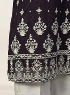 Embroidered Khaadi-Net Kurta Dupatta Purple