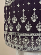 Embroidered Khaadi-Net Kurta Dupatta Purple