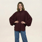 Maroon Georgette Free Size Kurti