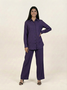 Irish Linen Co-ord set Purple