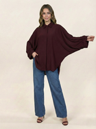Maroon Georgette Free Size Kurti