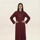 Solid Linen 2 piece Suit Maroon