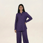 Irish Linen Co-ord set Purple