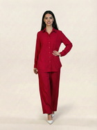 Linen Co-ord Set Red