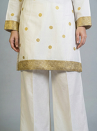 Khaddar White and Gold 2 Piece Suit
