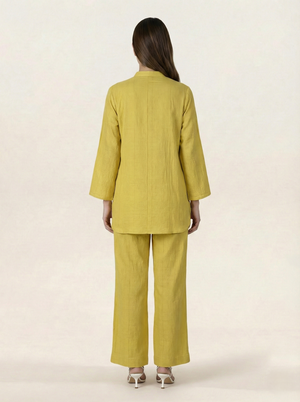 CEY Embroidered Co-ord Set Yellow