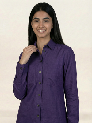 Irish Linen Co-ord set Purple