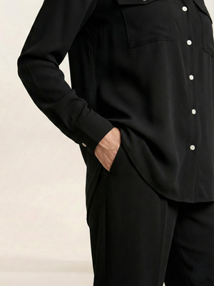 Cotton Co-ord Set Black