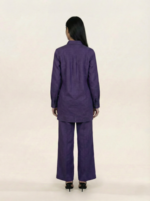 Irish Linen Co-ord set Purple