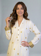 Khaddar White and Gold 2 Piece Suit