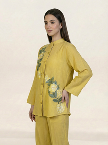 CEY Embroidered Co-ord Set Yellow