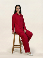 Linen Co-ord Set Red