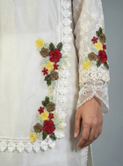 Embroidered Off-White Sheesha Silk Shirt
