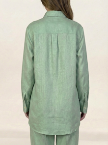 Irish Linen Co-ord Set Mint Green