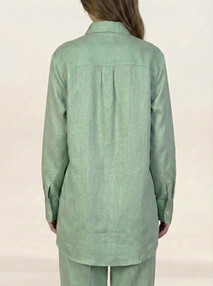 Irish Linen Co-ord Set Mint Green