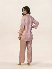 Silk Co-ord Set Tea Pink
