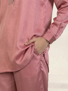 Silk Co-ord Set Pink